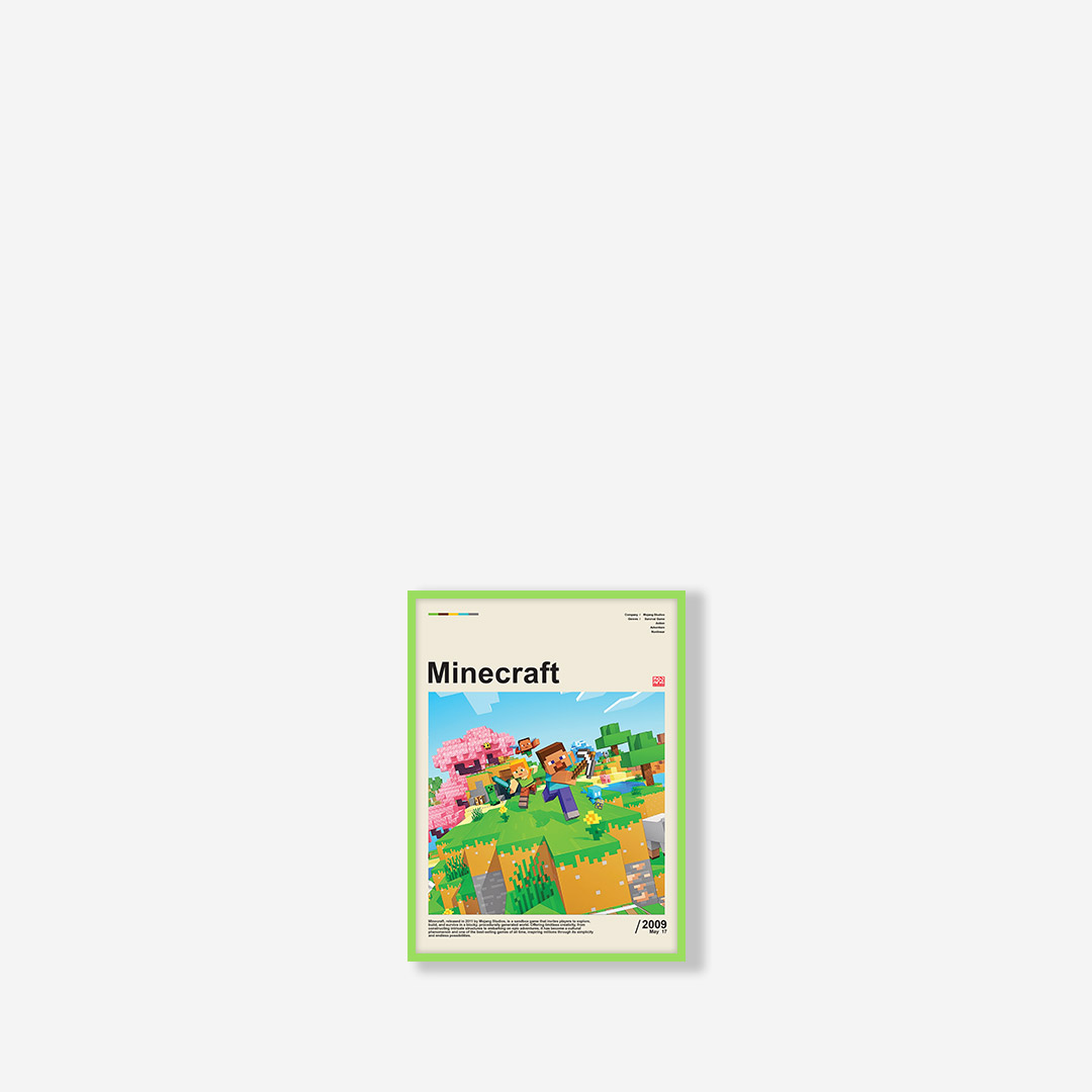 خرید و قیمت تابلو Minecraft Info شناسنامه ای ماینکرفت 511039